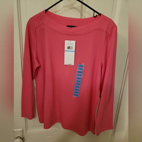 Rafella Sportswear Pink Long Sleeve sport shirt - Picture 1 of 6